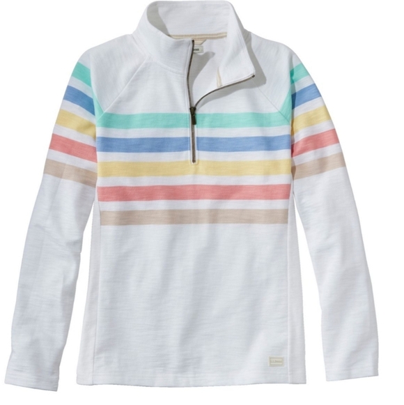 L.L. Bean Tops - NWT L.L. Bean Sweatshirt - Peaks Island Quarter-Zip Pullover - 100% cotton